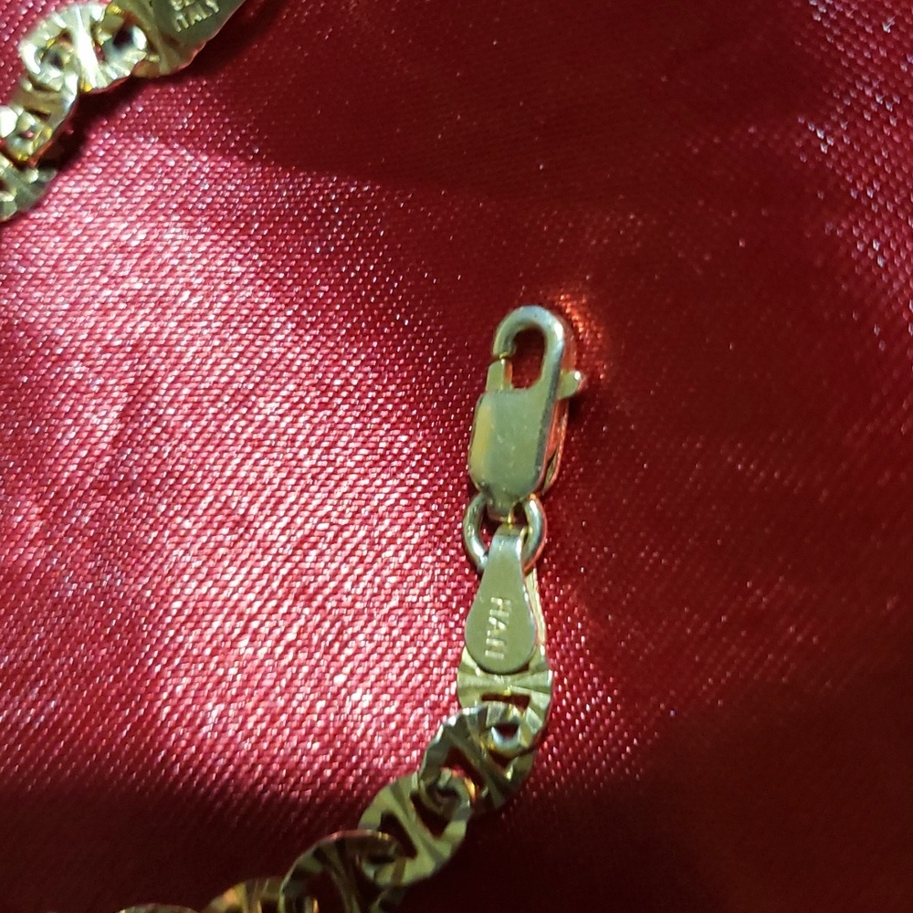 18inches Diamond Cut Anchor Necklace View 2